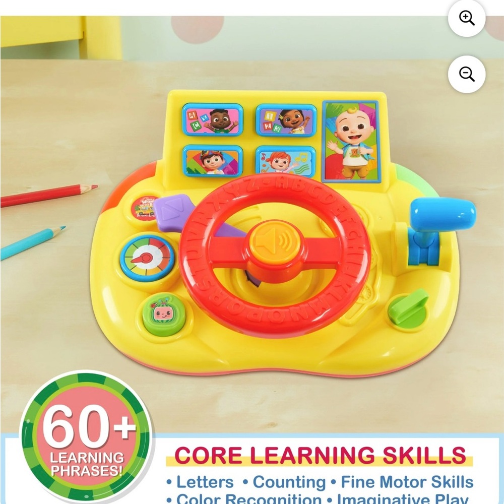 Colorful Learning Steering Wheel Toy - Picture 5 of 6